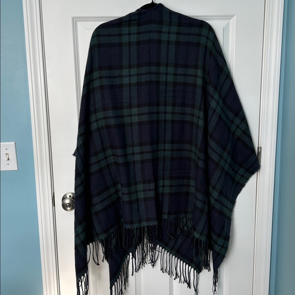 Goodthreads Fringe Ruanna Wrap Plaid | Plaid Fringe Wrap | Fringe Shawl - Picture 7 of 7